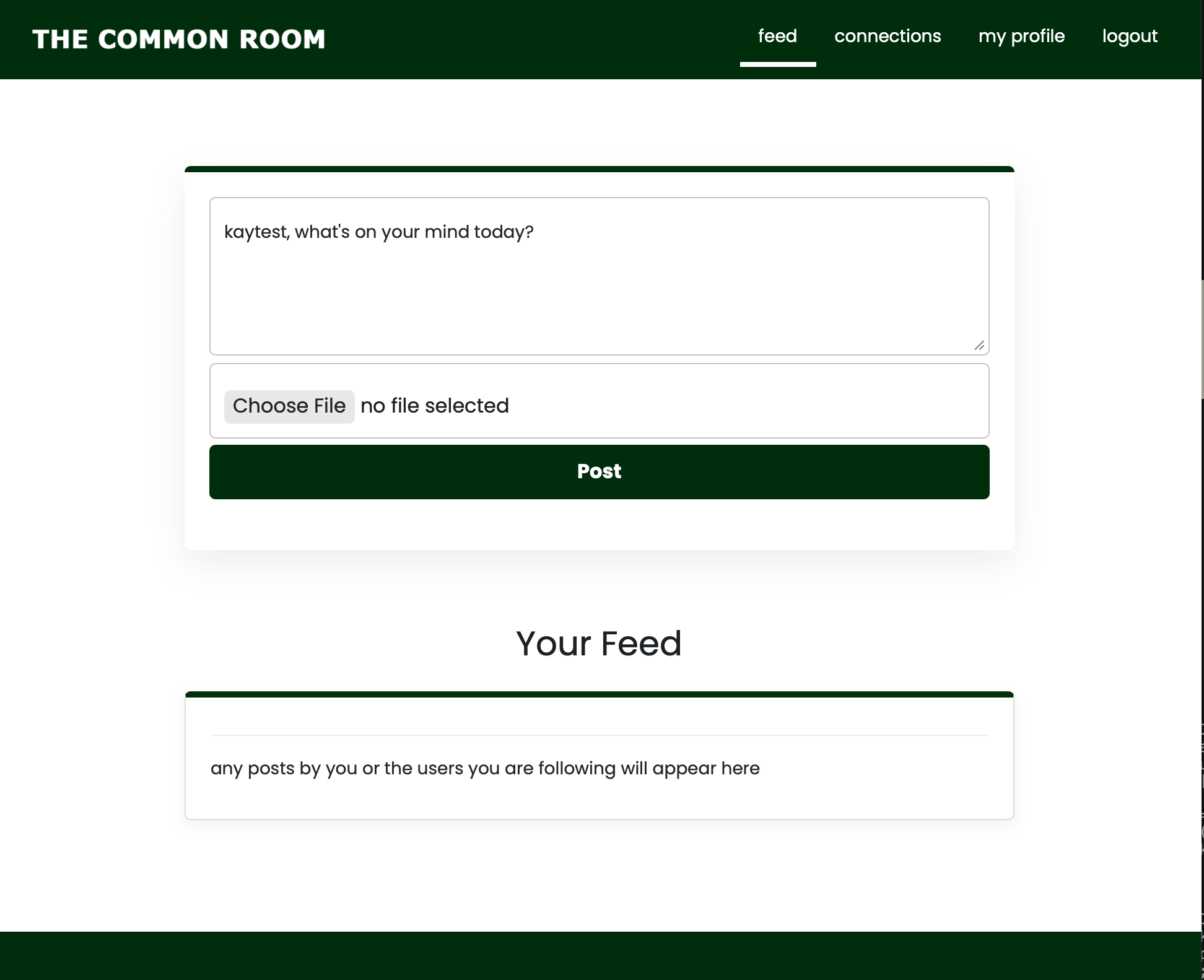 The Common Room - Social Platform